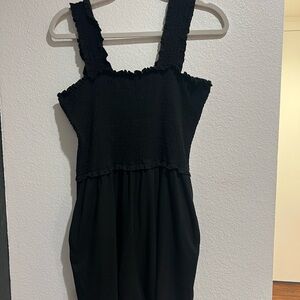 Black Sleeveless Romper